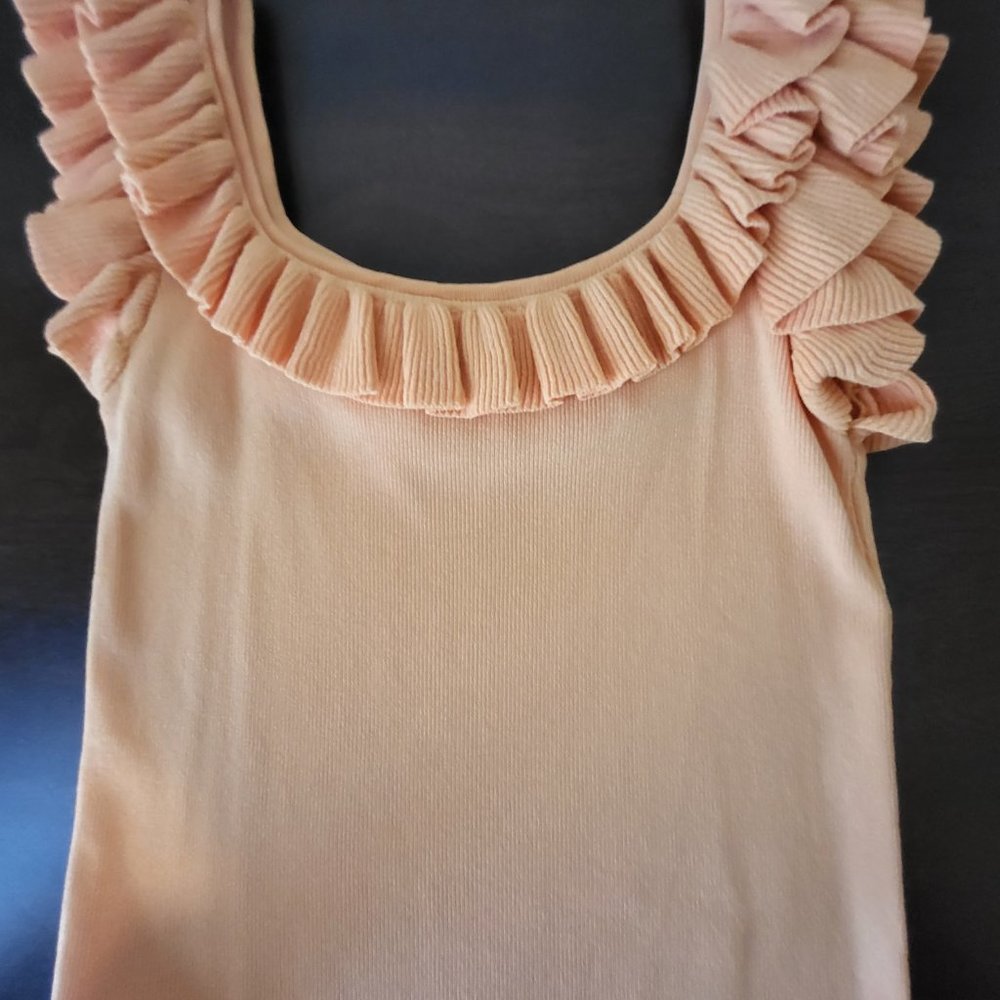 Thinkable Free Size Sleeveless Ruffle Crop Top - Picture 3 of 3